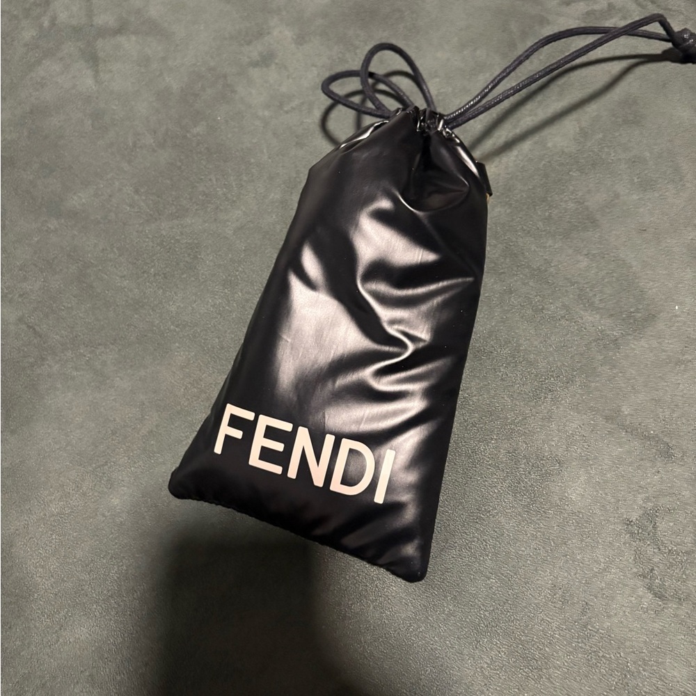 Fendi Brown Gradient Square Sunglasses with Subtle Logo Frame - Picture 7 of 7